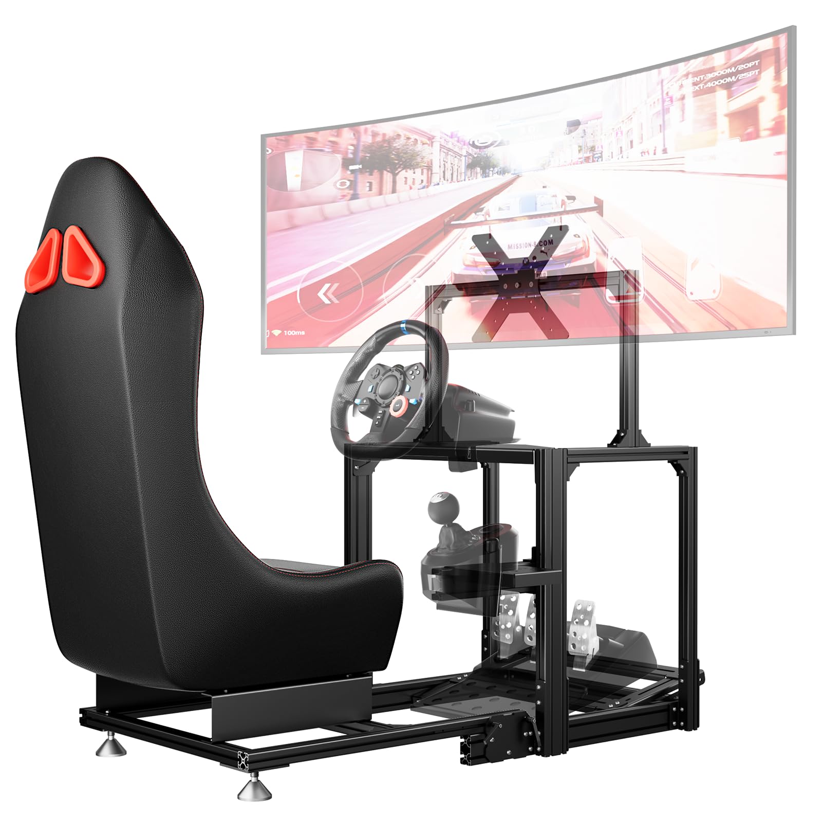 Amazon.com: DIWANGUS Racing Simulator Cockpit with TV Mount