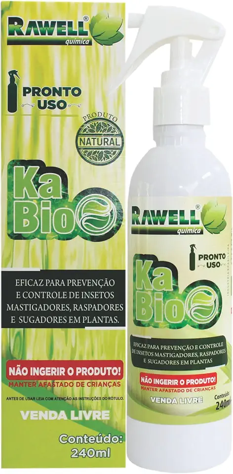 KA-BIO Pronto Uso 240ml - Inseticida e Repelente a Base se Ervas Naturais Para Plantas