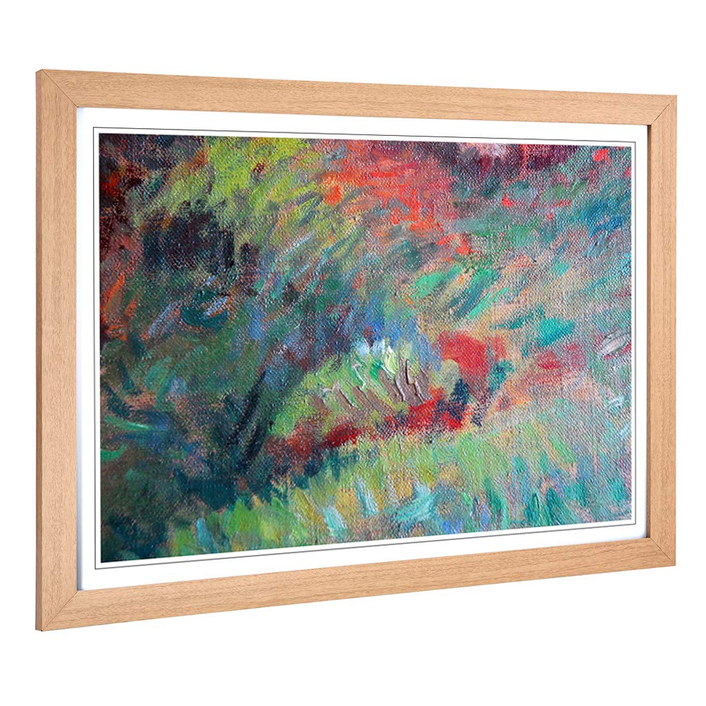 Big Box Art Framed Print of Henri Delavallee The River of The Aven 2 Design | Wall Art Picture | Home Decor for Kitchen, Living Room, Bedroom, Hallway, Oak, A2 / 24.5x18 Inch / 62x45cm