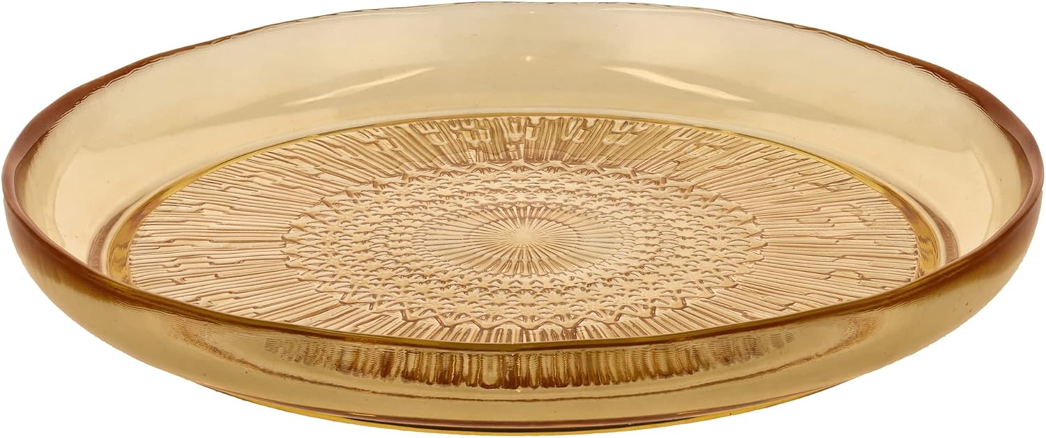 BITZ Kusintha Cam Tabak Dia 25 cm Amber