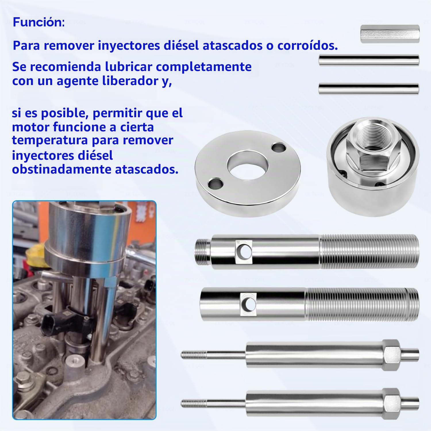 ZKTOOL Extractor/Extractor de Inyectores Diésel, Compatible con Renault, Nissan, Vauxhall y Opel 2.0 DCi M9R Motores, OEM MOT1966, 7711381966, EN50143