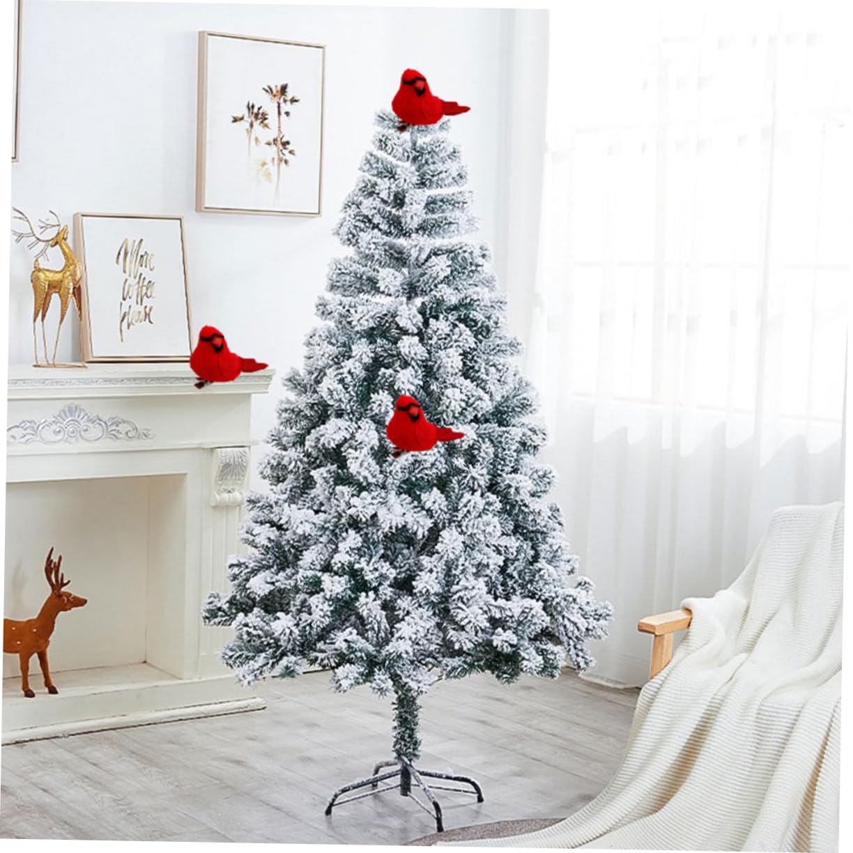 Garneck 30pezzi Uccelli Decorativi Simulati Per Giardino Ornamenti Realistici Materiale Di Alta Qualità Per Decorazioni Estive e Feste All Aperto