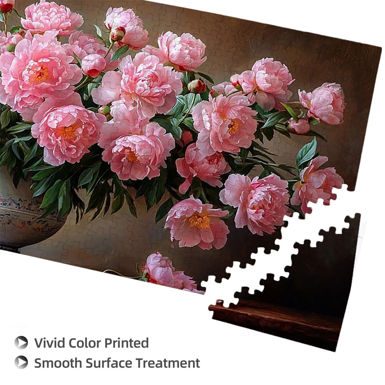 Puzzle para Adultos 1692 Piezas, Plantas de Flores Puzzle, Difícil, Desafiante, Rompecabezas Encajan Perfectamente, Letras en la Parte Posterior, Regalo para Personas Mayores (179x31cm) v-507
