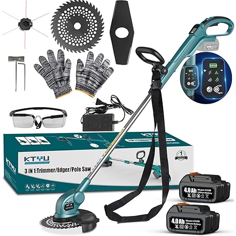 Battery Weed Wackers: 2X 21V 4.0AH Weed Eater Battery Weed Wacker