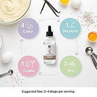 Vista 16 de Dolce Flav Cotton Candy Extract – Kosher, Sugar-Free, Concentrated Carnival-Style Flavoring for Baking, Frostings & Drinks, Includes Measured