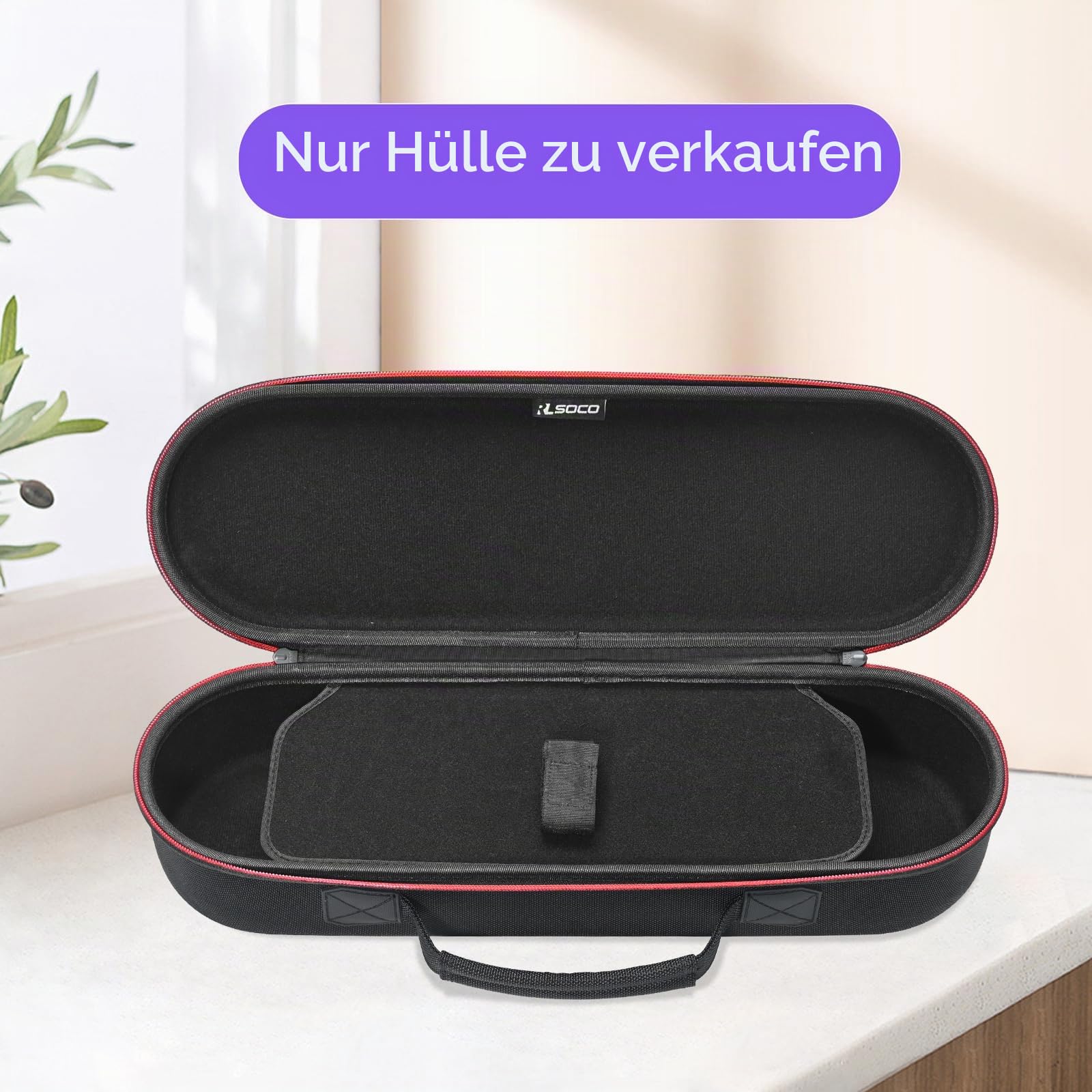 RLSOCO Tasche für Dyson Airstrait Haarglätter HT01 & Corrale Haarglätter/Corrale Straightener - Schwarz