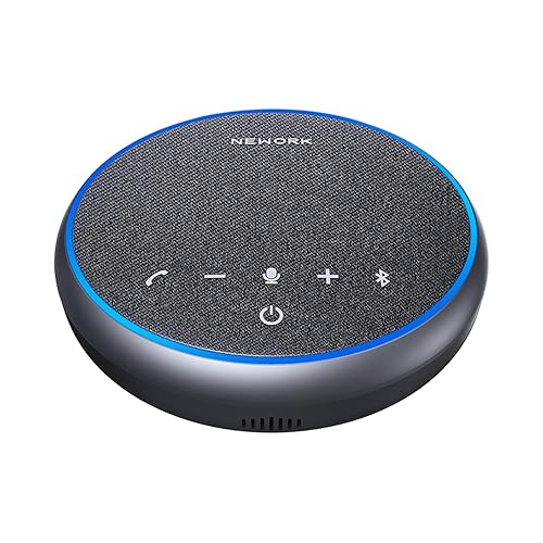 Conference Speakerphone, 3 AI Mics 360° Voice Pickup, Smart Noise