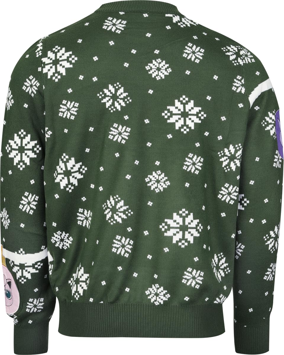 Pokémon Starter Unisex Christmas Jumper Multicolore Regular