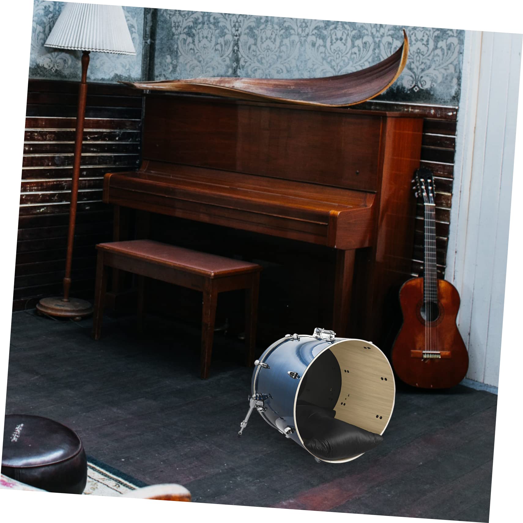 VICASKY Adhesive Drum Muffling Cushion Professional Soundproof Pillow for Drum Kits for Practice Living Bedroom Restaurant Durable Material for Noise Reduction