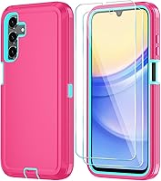 Vista 29 de Qinmay Funda para Samsung Galaxy A16 5G con protector de pantalla HD, resistente, a prueba de golpes y caídas, funda de 3 capas para Galaxy A16