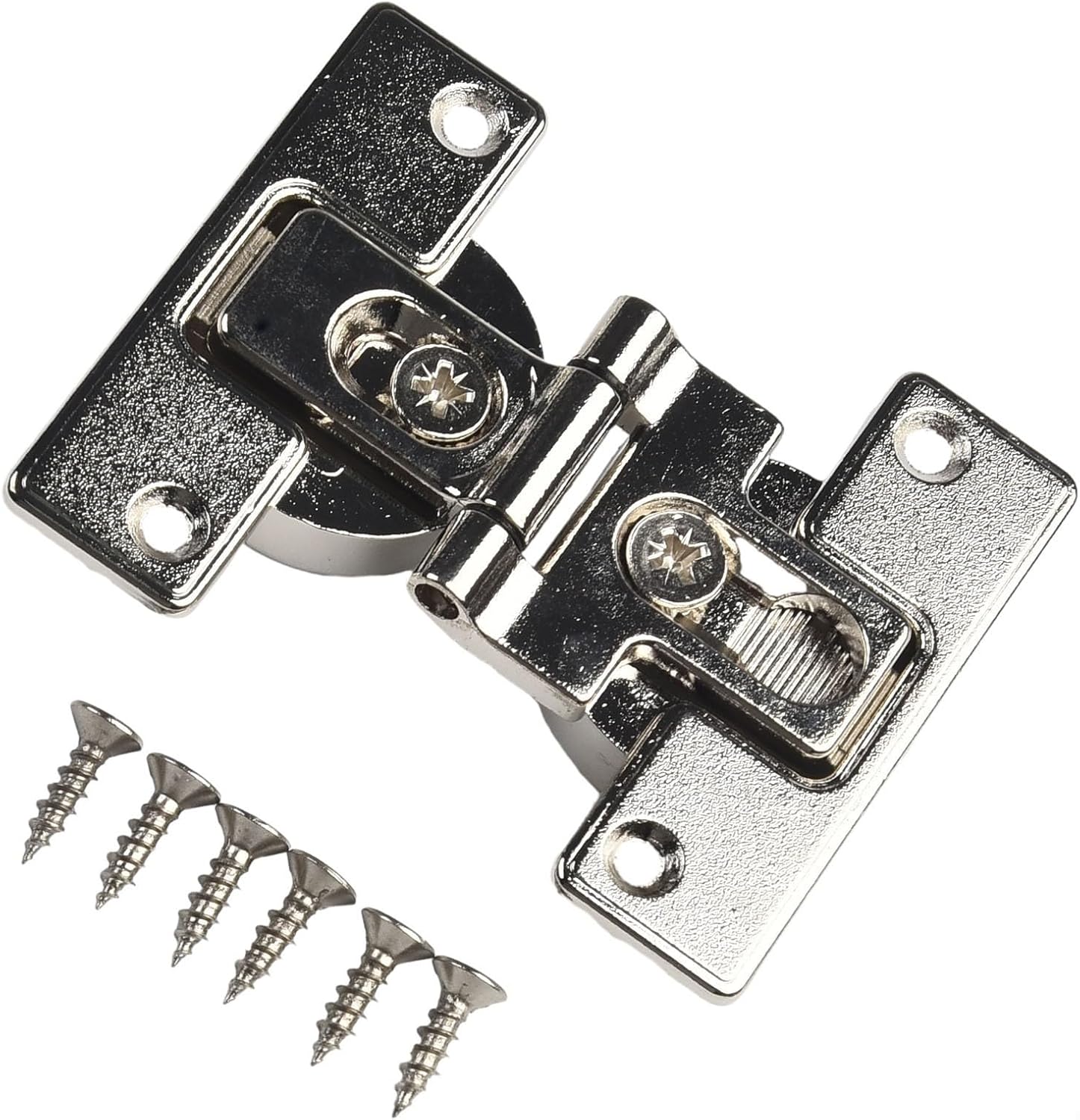 Cabinet Door Flap Folding Hinges Zinc Alloy Concealed Self Supporting 180 Degree Rotation Suitable for Folding Tables, Wardrobes, and Furniture