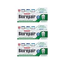 Biorepair, Dentifricio Total Protective Repair, Ripara lo Smalto, Protegge da Placca, Tartaro e Carie, Ripara lo Smalto, Mantiene l’Alito Fresco, Dentifricio Senza Fluoro, 75 ml (Confezione da 3)