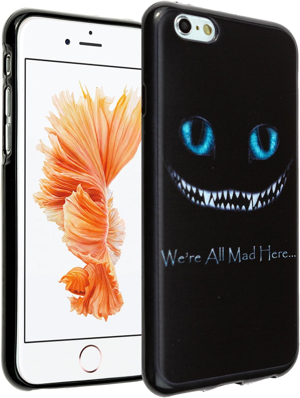 iPhone 6s Plus Case, IMAGITOUCH Cheshire Cat Smile Case Anti-Scratch Shock Proof Soft Touch Slim Fit Flexible TPU Case Bumper Cover for iPhone 6 Plus / 6s Plus (5.5") - Cheshire Cat Smile