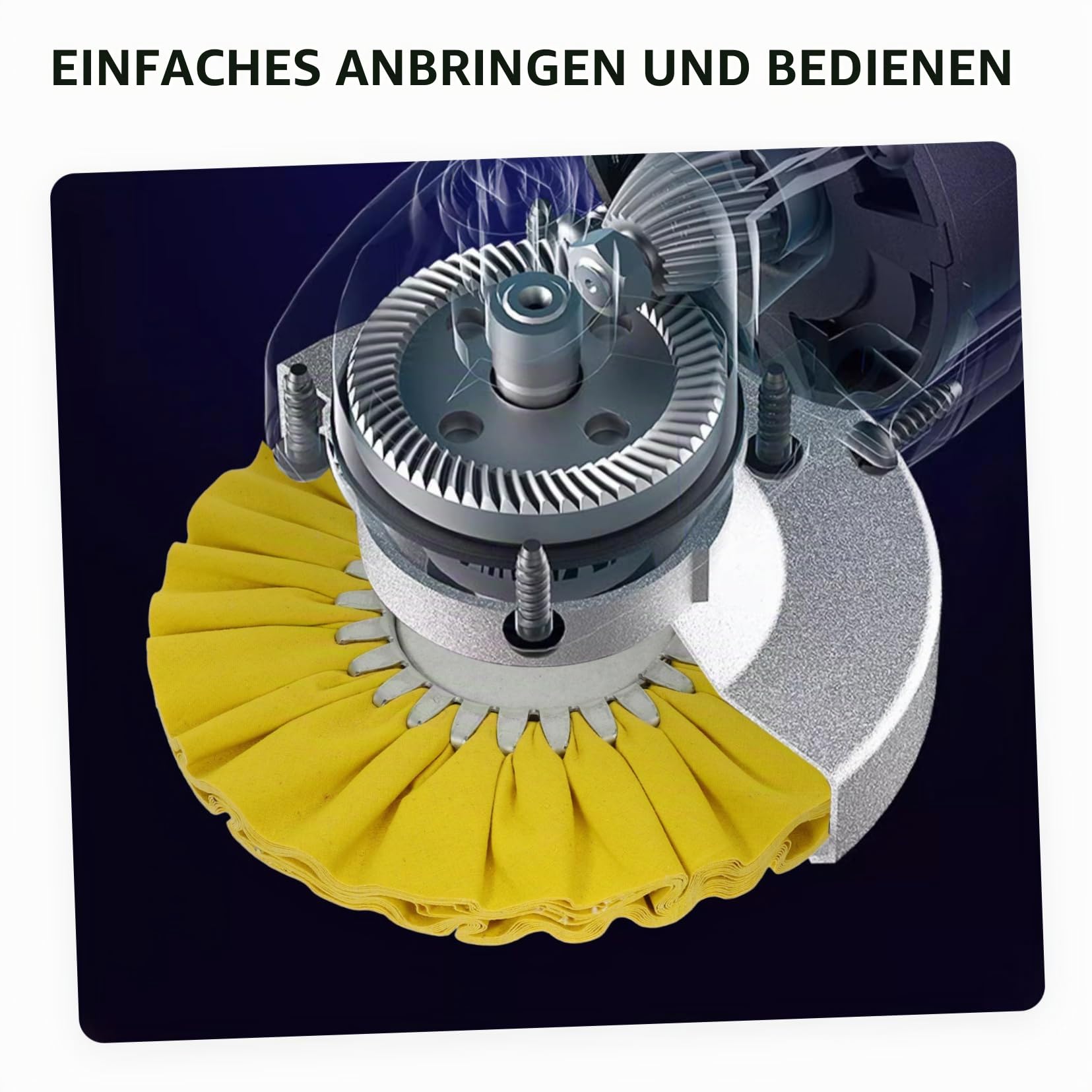 Zerodeko Polierscheibe Aus Baumwolle 8 Zoll Polieraufsatz Für Winkelschleifer Zum Effizienten Polieren Von Metall Aluminiumfelgen Und Maschinen