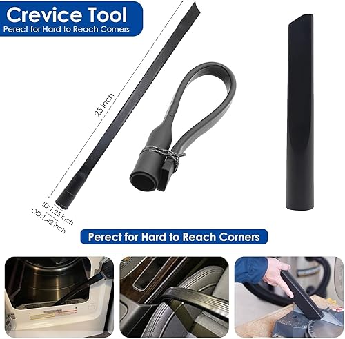 Miniatura 4 de Kit de 14 accesorios universales para aspiradora y cepillos para accesorios de aspiradora y limpieza del hogar, incluye adaptador de manguera de