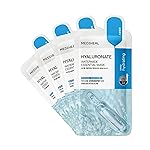 Mediheal Best Korean Hyaluronate Watermide Essential Face Mask - Hydrating and Moisturizing Sheet Masks With Hyalu Active 3x For All Skin Types (4 Count)