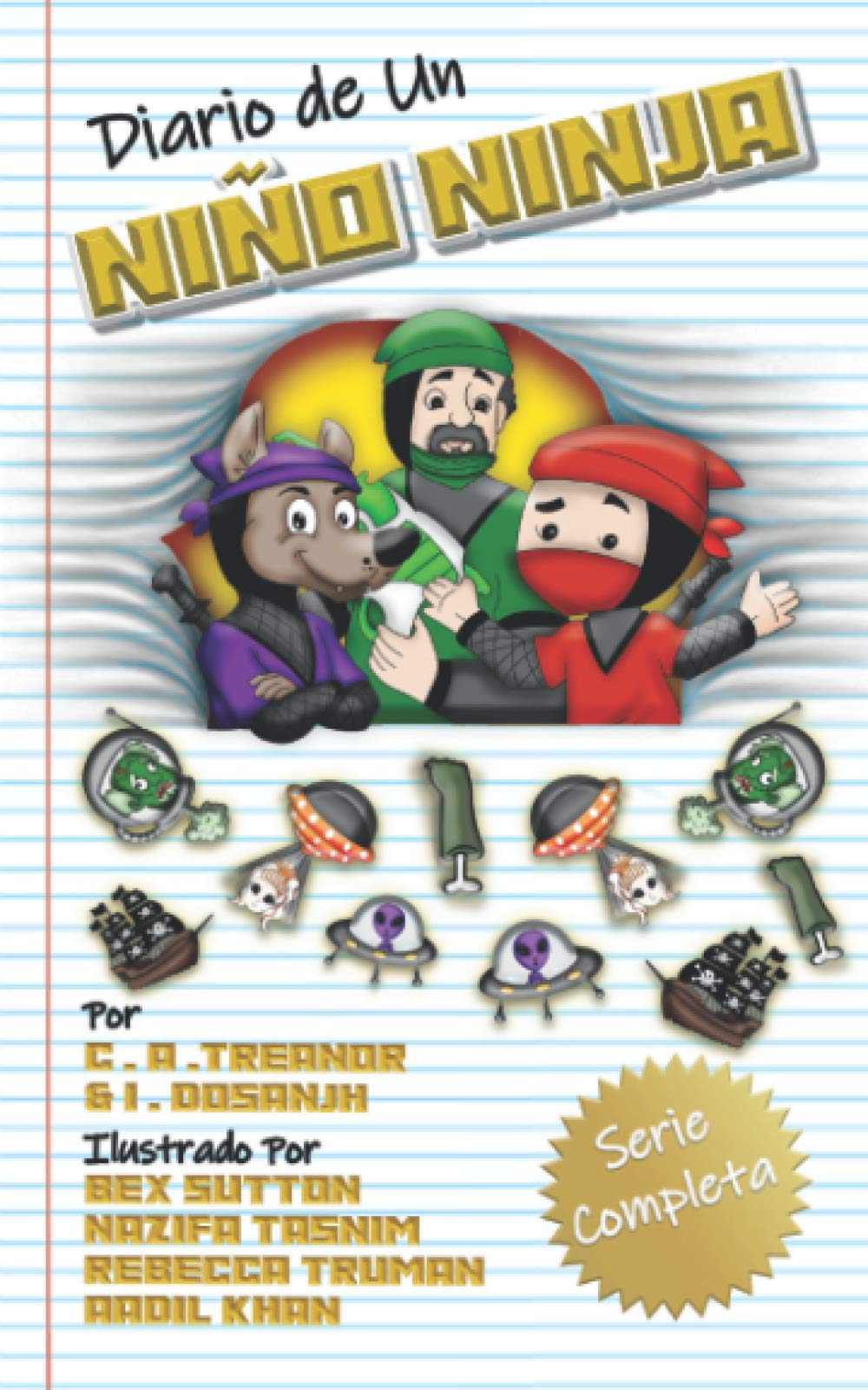 Diario De Un Niño Ninja: SERIE COMPLETA: LIBROS 1-5 (Una Hilarante Aventura Para 6-12 Años) (Ninja Kid)