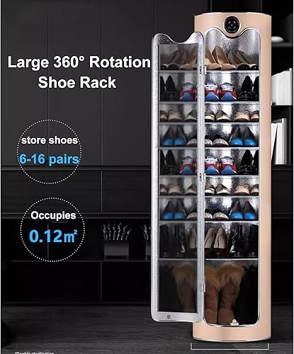 Miniatura 2 de Zapatero giratorio para zapatos, zapatero giratorio para zapatos, soporte redondo para almacenamiento de zapatos, organizador de zapatos para el