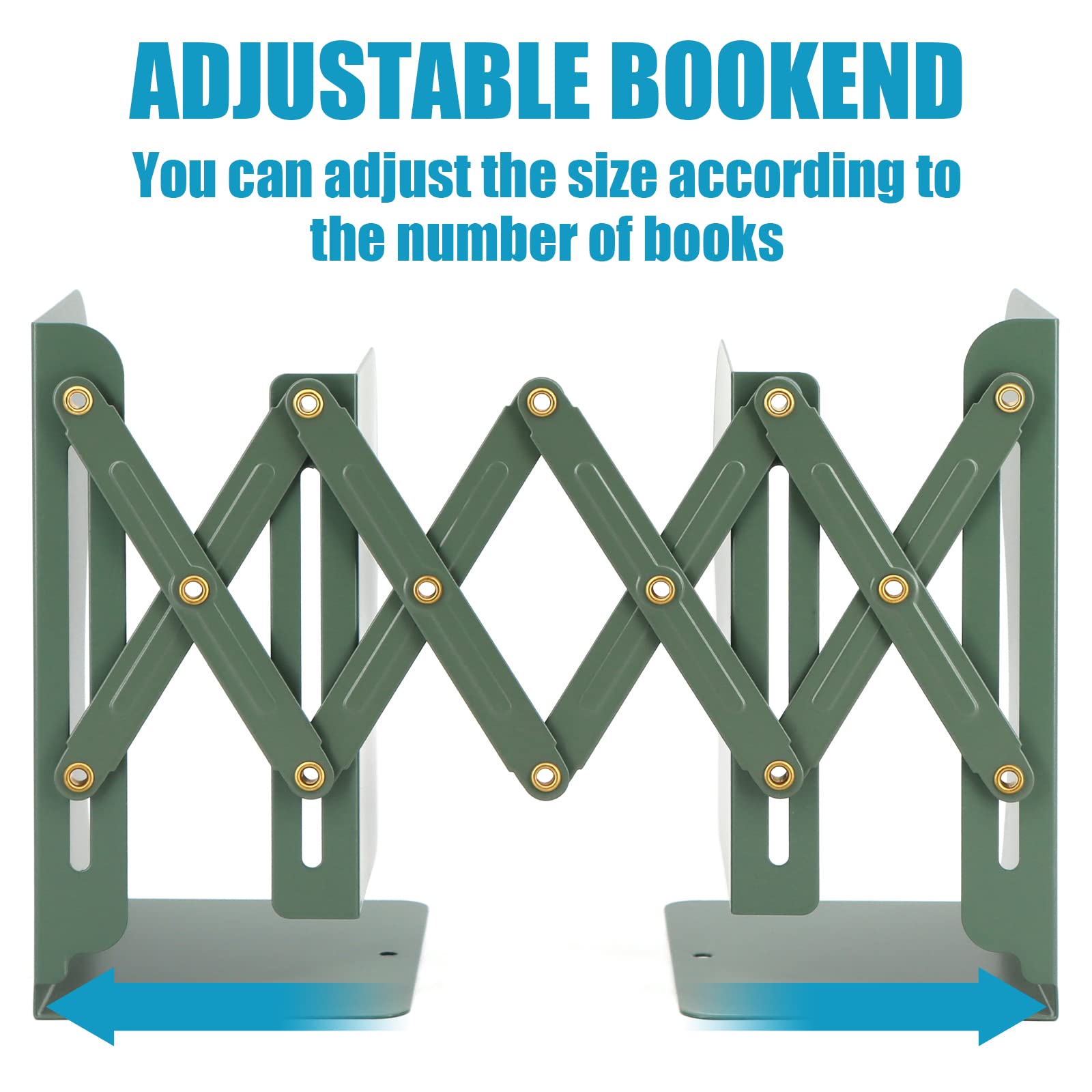 2Pcs INS Simple Metal Book Stand Desktop Non-slip Bookend Student Book Organizer Bookends Large Thickened Books Storage Rack - 21 - View #9