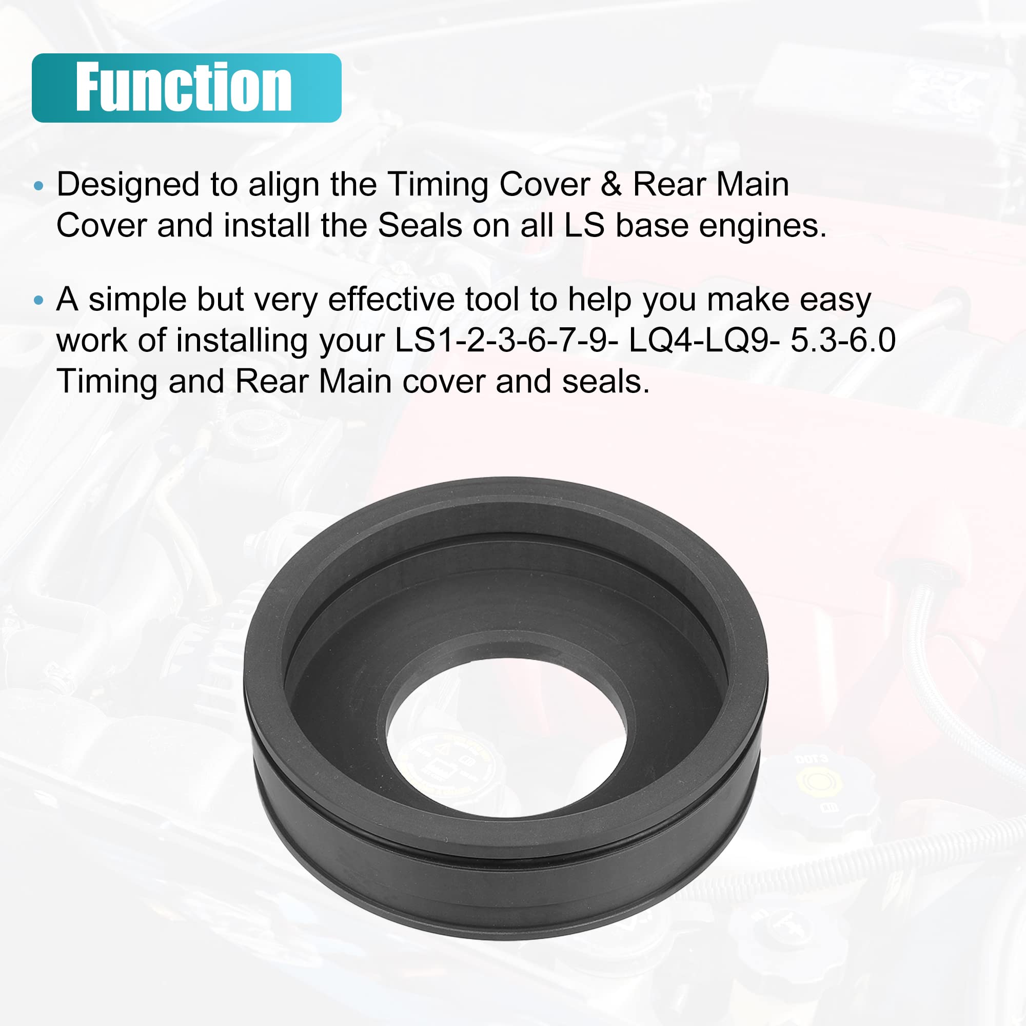 Seal Installer Tool X AUTOHAUX LS Engine Timing Cover Set - Rear Main ...