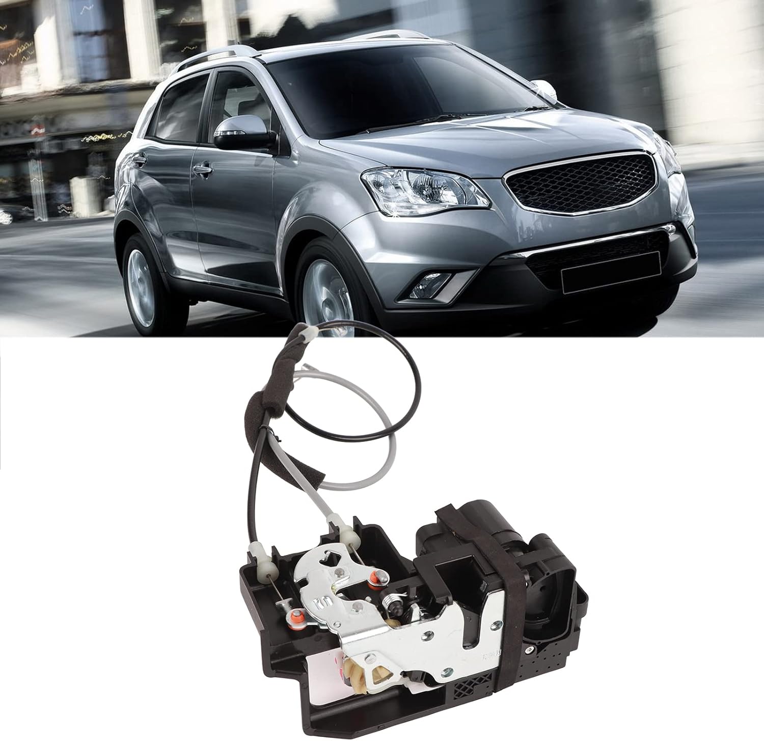 Front Right Door Lock Actuator Front Right Door Lock Actuator 7131034003 Black Replacement for Ssangyong Suv C200 Series 2.3 L Petrol