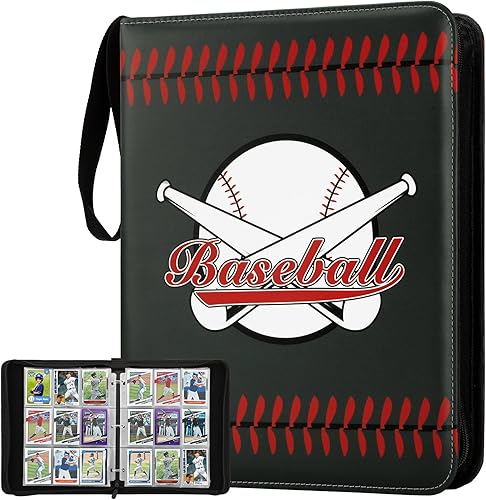 Miniatura 14 de Carpeta de Tarjetas Premium de 16 Bolsillos, Carpeta de Tarjetas de Intercambio Sostiene hasta 1000+ Tarjetas Álbum de Colección de Tarjetas 12