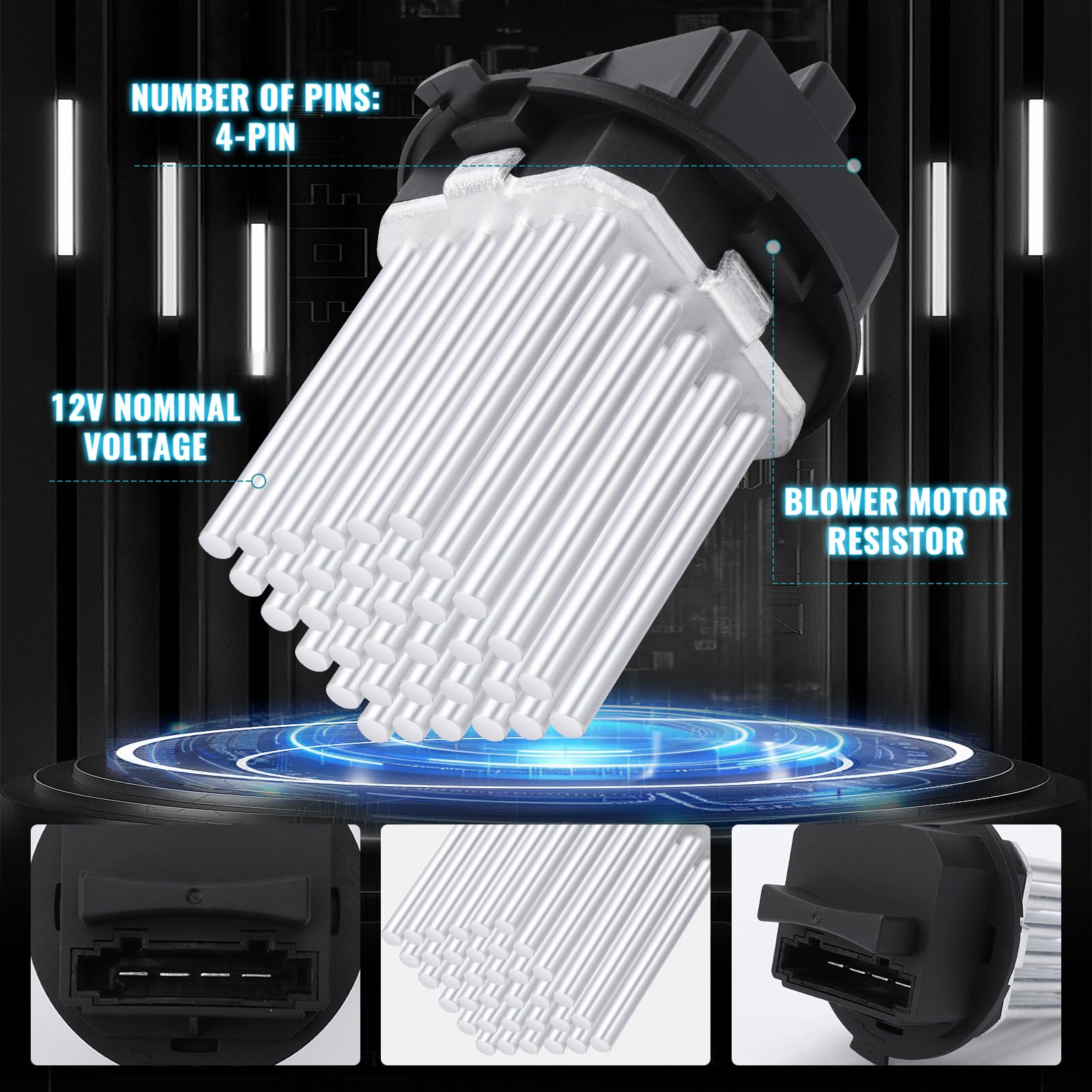 Resistenza del motore della ventola compatibile con Freelander 2 Range Rover Evoque L538 S80 II 124 V70 III 135 XC60 156 XC70 II 136 LR002685
