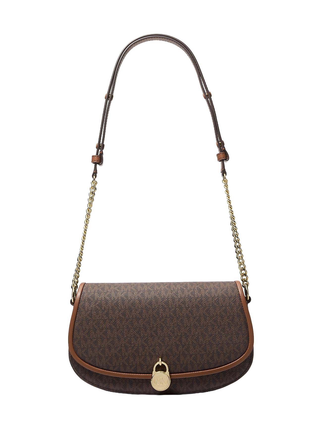 Michael Kors Borsa a tracolla media da donna Mila con logo 35T5GIMM8B