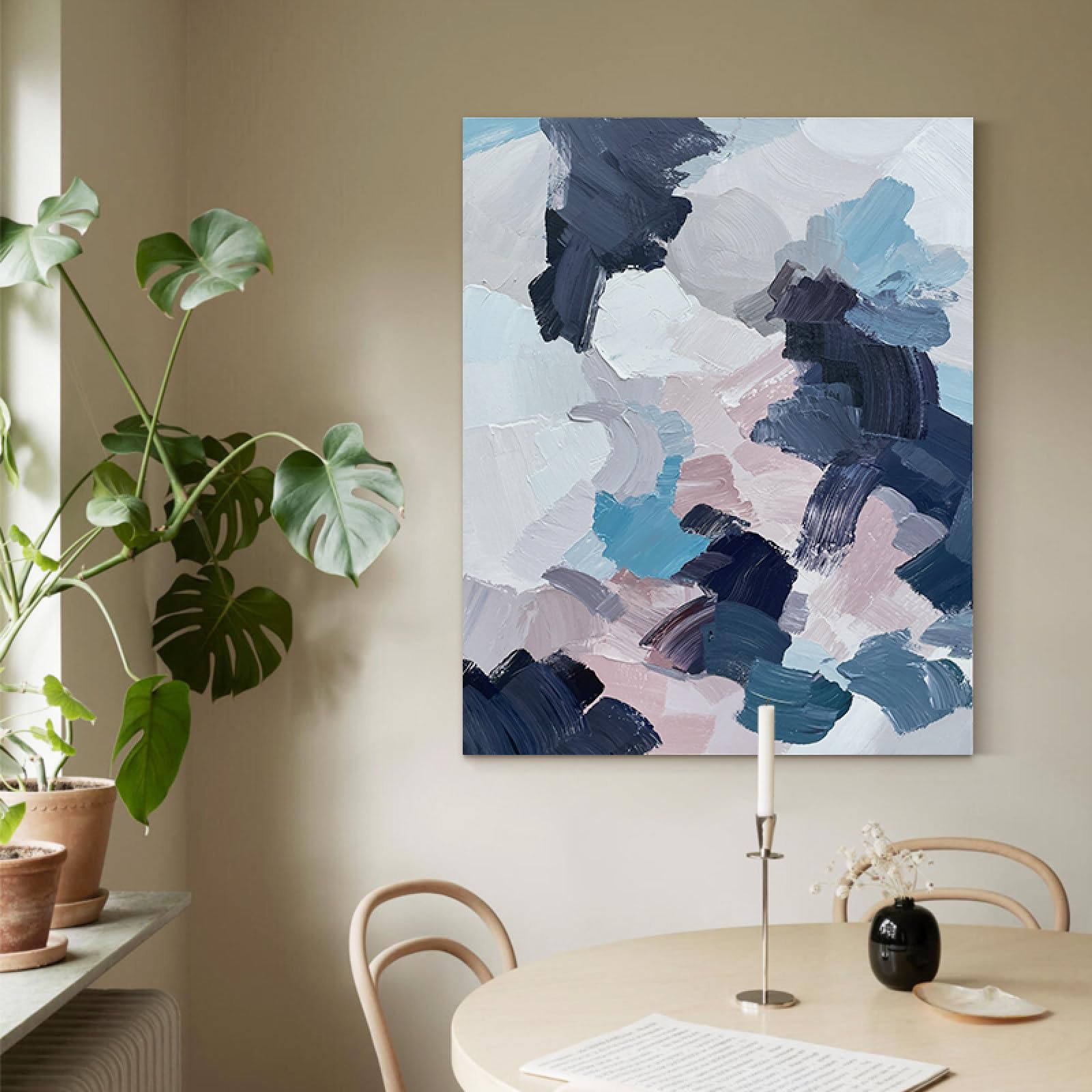 Peinture à l'huile sur toile vibrante pour apporter de la sérénité dans votre maison