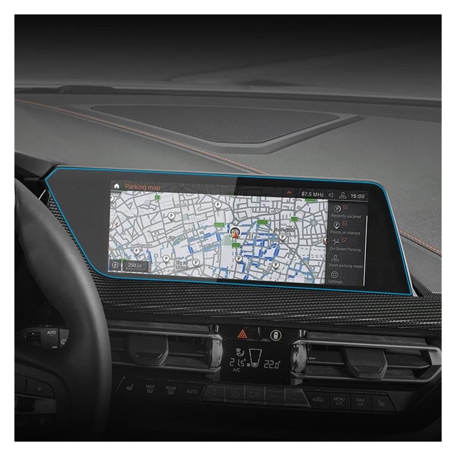 10 25 Pollici per BMW Serie 1 2020-2022 Membrana di Navigazione cruscotto Auto GPS Display in Vetro temperato Pellicola Protettiva per Schermo B