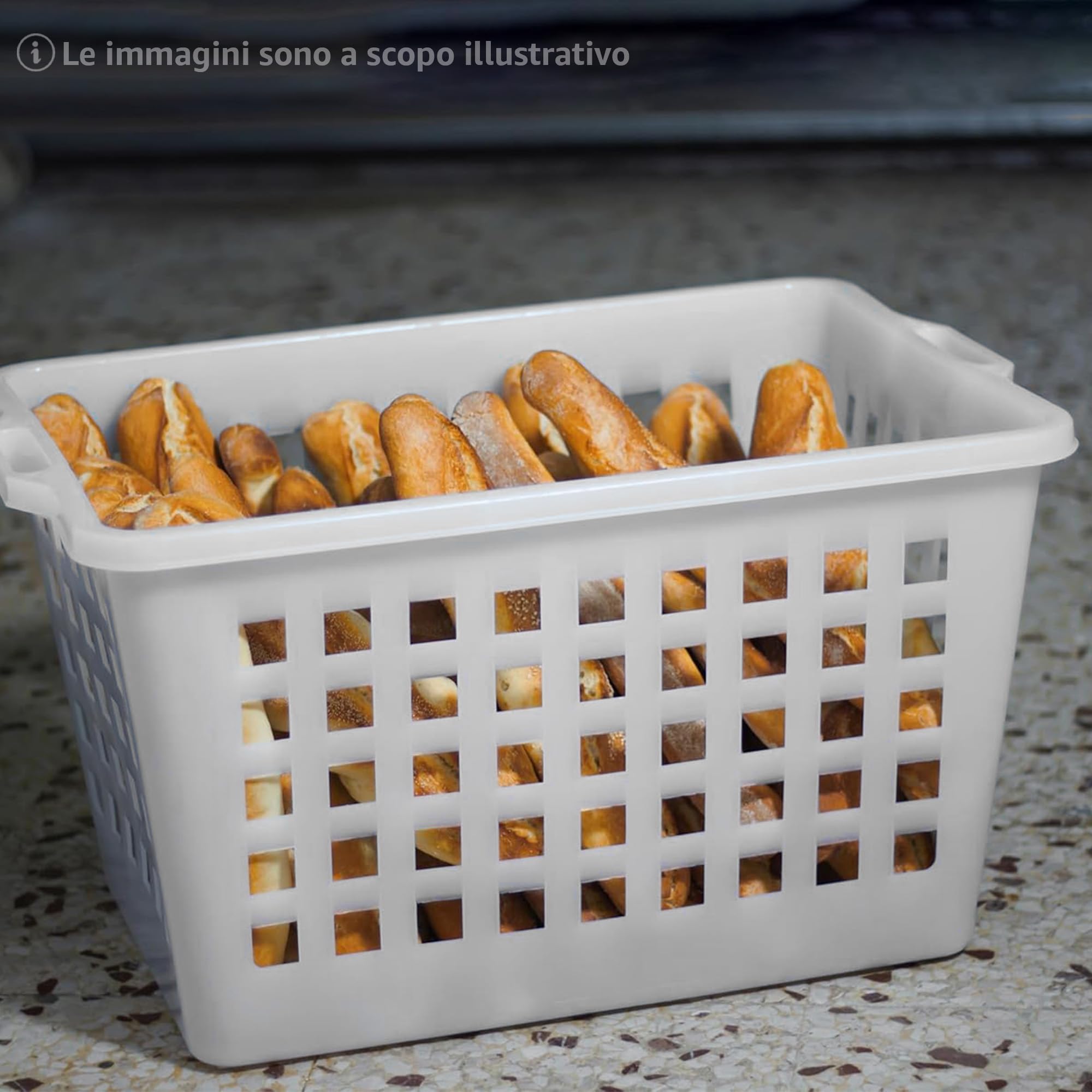 Sicignano – Panier à pain fermé avec poignées – Fabriqué en Italie, idéal pour boulangerie, restauration, cuisine et stockage des aliments