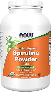 NOW Foods Supplements, Certified Organic, Spirulina Powder, Rich in Beta...