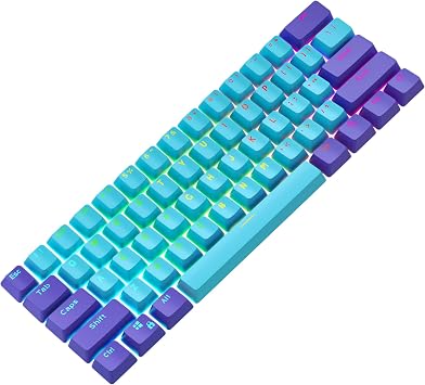 Keycaps 60 Percent 104 Backlit PBT Key Cap Set for 60% Gaming Keyboard MX SwitchesShen2
