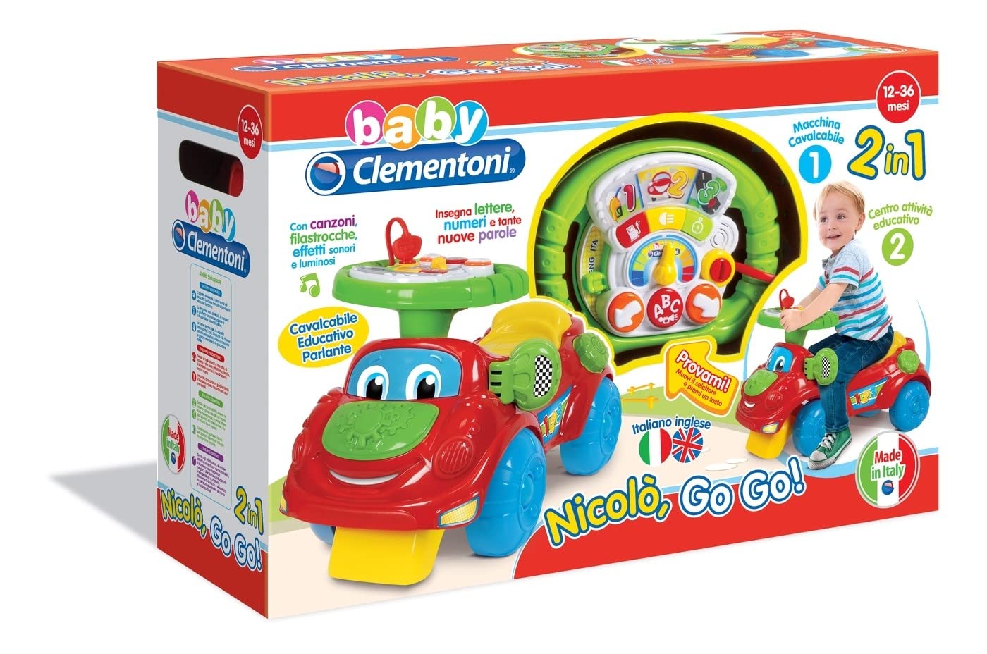 Clementoni 17065 Go Go Gioco, Multicolore, ‎58.5 x 19 x 38 ‎cm