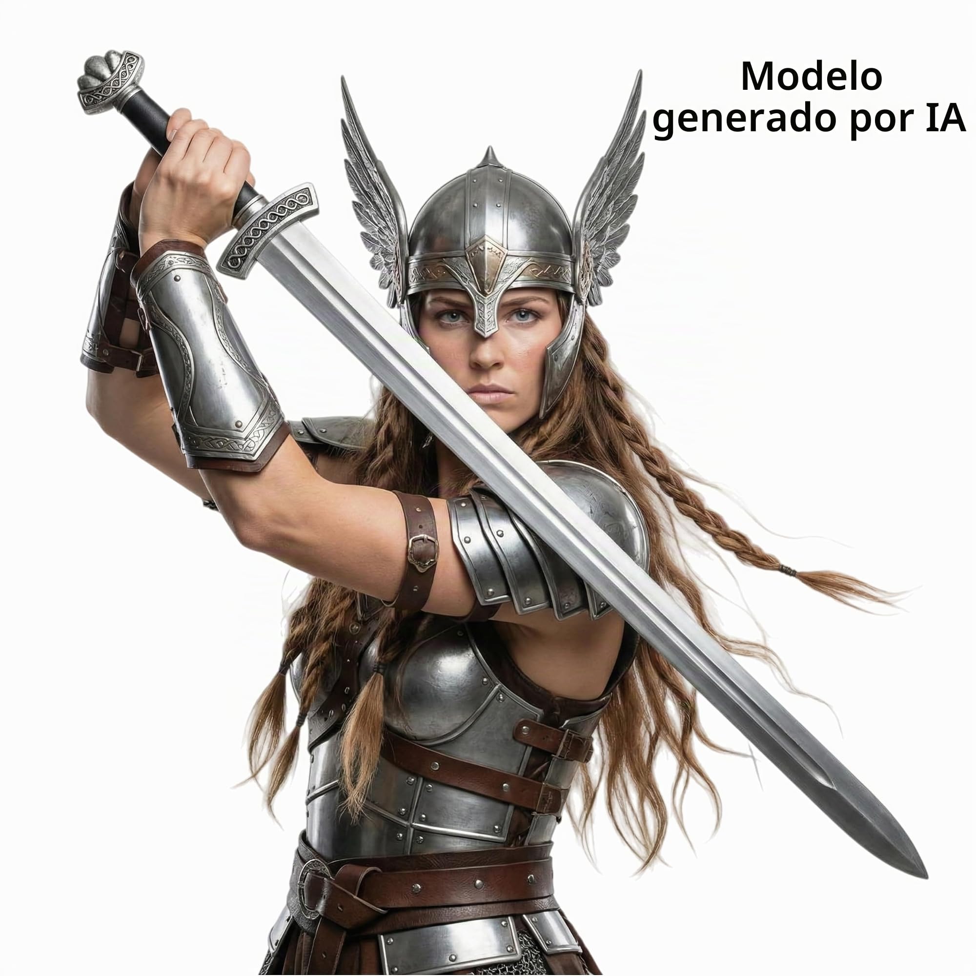 LOOYAR 41 Pulgadas Vikingos Edad Media Edad Medieval PU Espuma Espada Arma Juguete para Berserker Caballero Guerrero Disfraz Batalla Halloween Cosplay Larp Medieval Reenactments