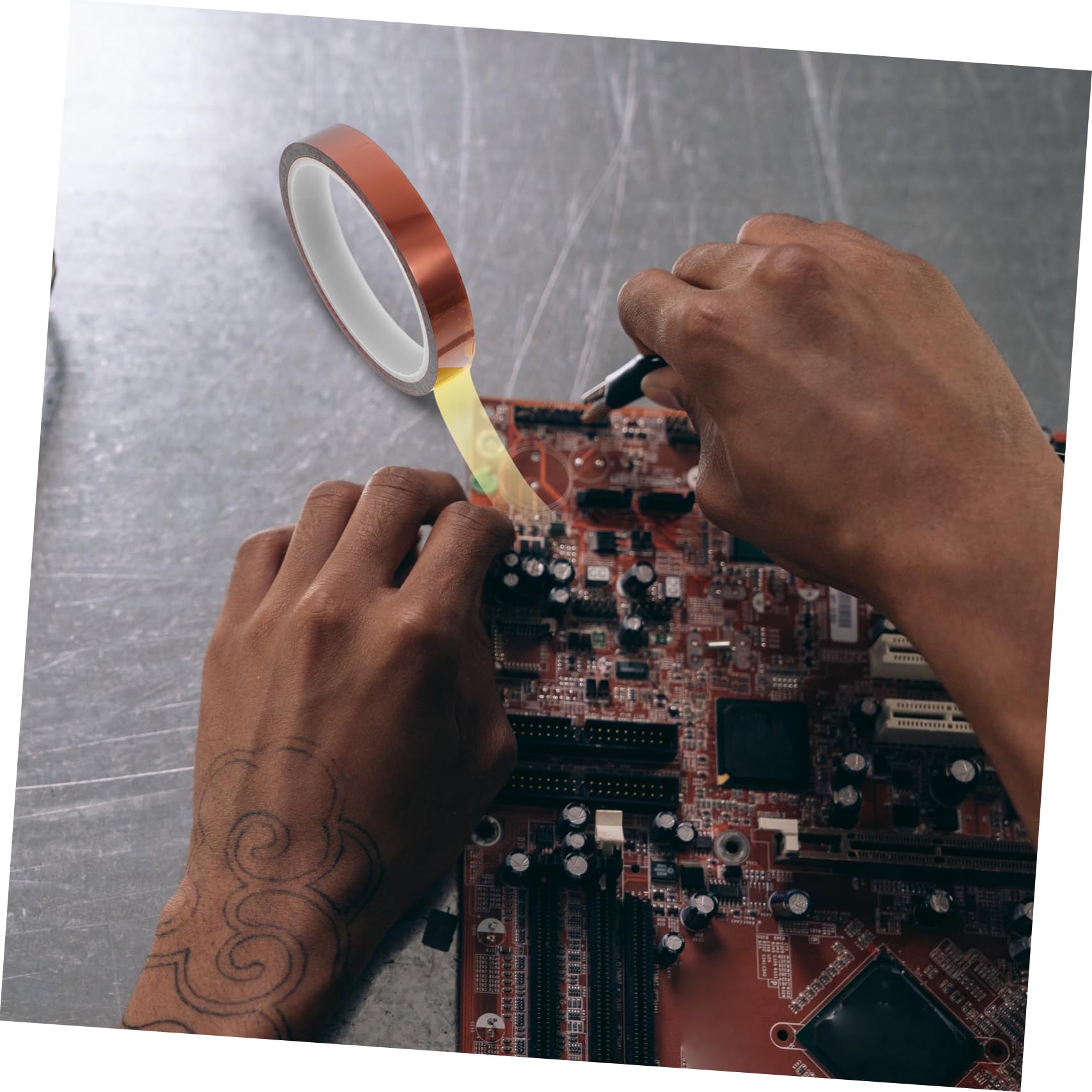 Luxshiny Welding 3D Printing Heat Transfer Tapes 3 Rolls Anti-Static Adhesive High-Temperature Low-Temperature Resistance