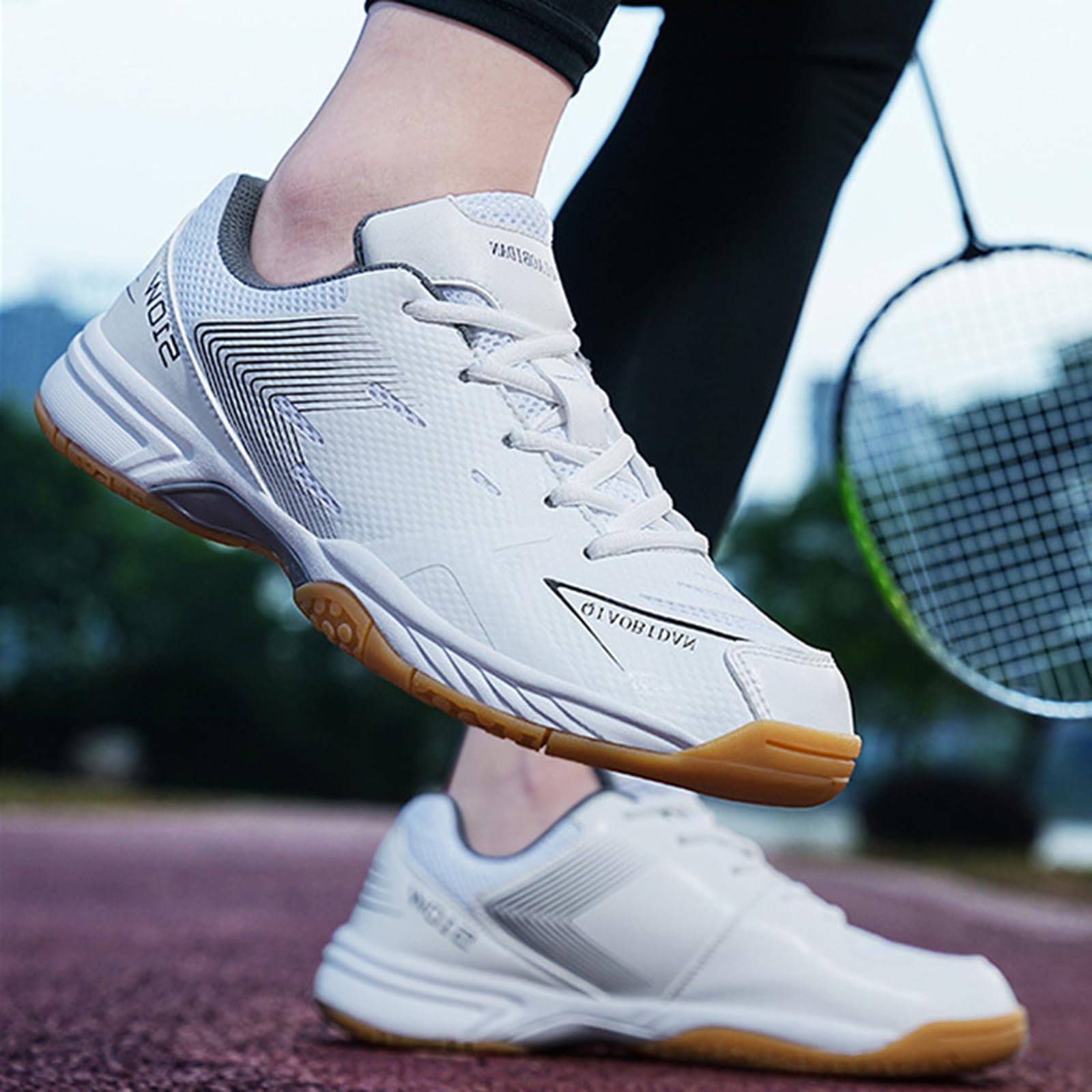 Zapatillas De Tenis De Mesa Hombre,Zapatos De Tenis De Mesa,Zapatillas De Tenis De Mesa Hombre,Antideslizantes,Transpirables,Entrenamiento Exterior Interior,para Tenis BáDminton