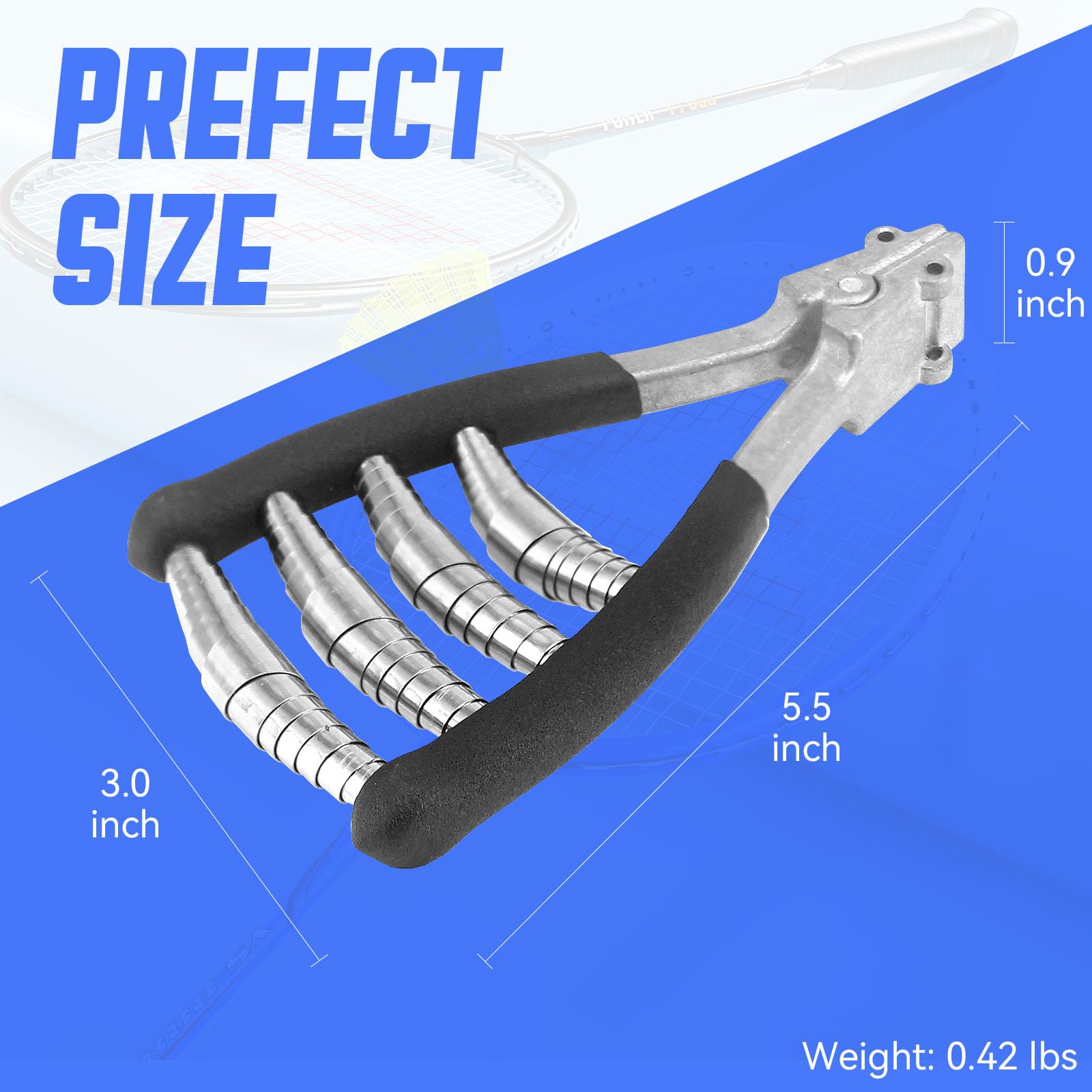 EVKILI Starting Clamp 4-Spring for Tennis and Badminton Racket Stringing, Holding The Racquet Line for Threading Work, A Useful Tool for Stringers