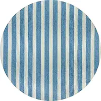 Tecido Percal 100% Algodão Listrado Para Cama 2,20mx1,00m (Azul-14)