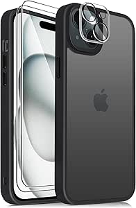 IPhone 16 Case 6.1" Shockproof [Military-Grade Dual Layer] Bumper Cover, Anti-Slip Textured Grip, Raised Camera/Screen Protection, Wireless Charging Compatible – Heavy Duty Rugged Case-Rose Pink