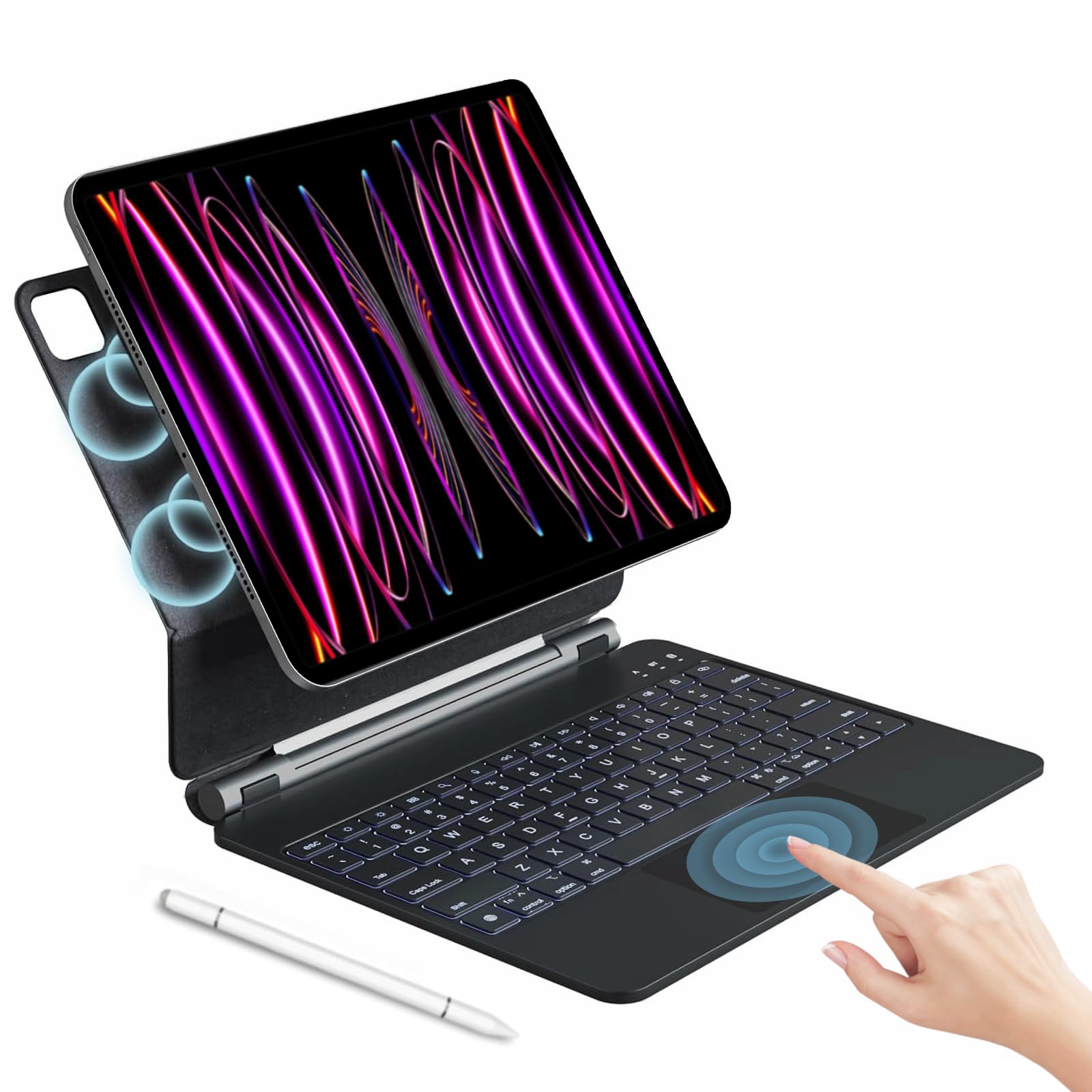 Trackpad Ipad Air Magnetic Keyboard Case GOOJODOQ Magnetic