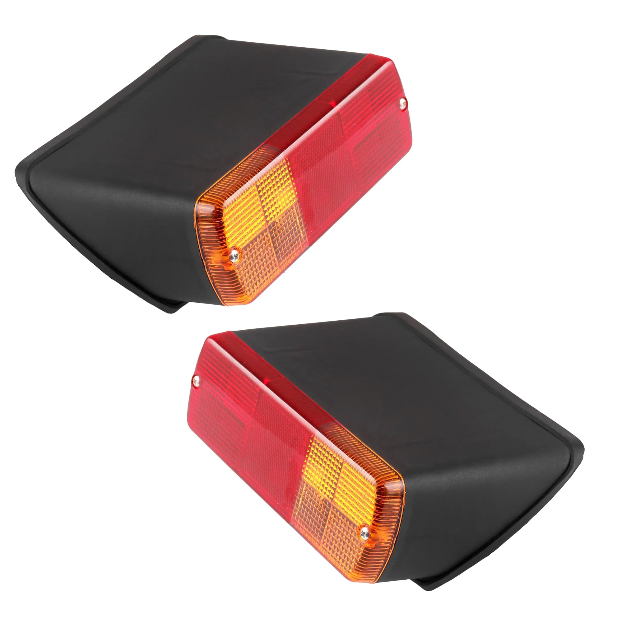 Coppia di fanali posteriori combinati fanali posteriori gruppo lampada adatto per David Brown | FIAT | Trattori Ford New Holland (marrone, rosso) (12 Volt)