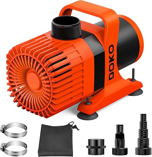 Miniatura 10 de DOKO Bomba de agua sumergible, bomba de estanque de 8000 GPH con cable de alimentación de 20 pies y altura de elevación de 26 pies, bomba de agua