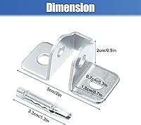Vista 7 de X AUTOHAUX Juego de 2 soportes de control de puerta y pasador para Jeep Cherokee 1984-2001 55002361 Juego de reparación de conjunto de brazo