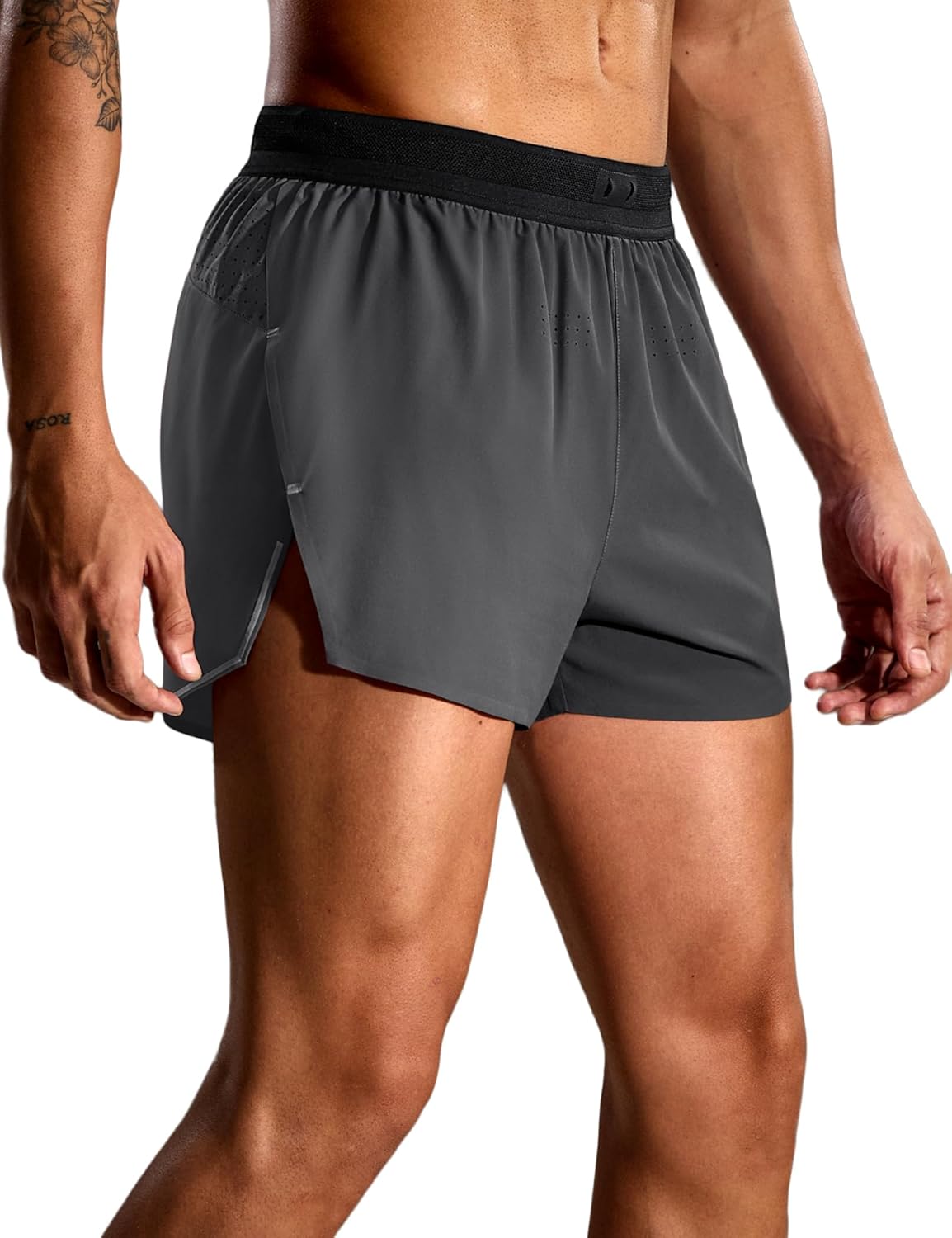 MIER Limitless - Mens 2.5" Lightweight Marathon Running Shorts, Quick Dry Cooling Racing Shorts with Pocket, Brief-Lined