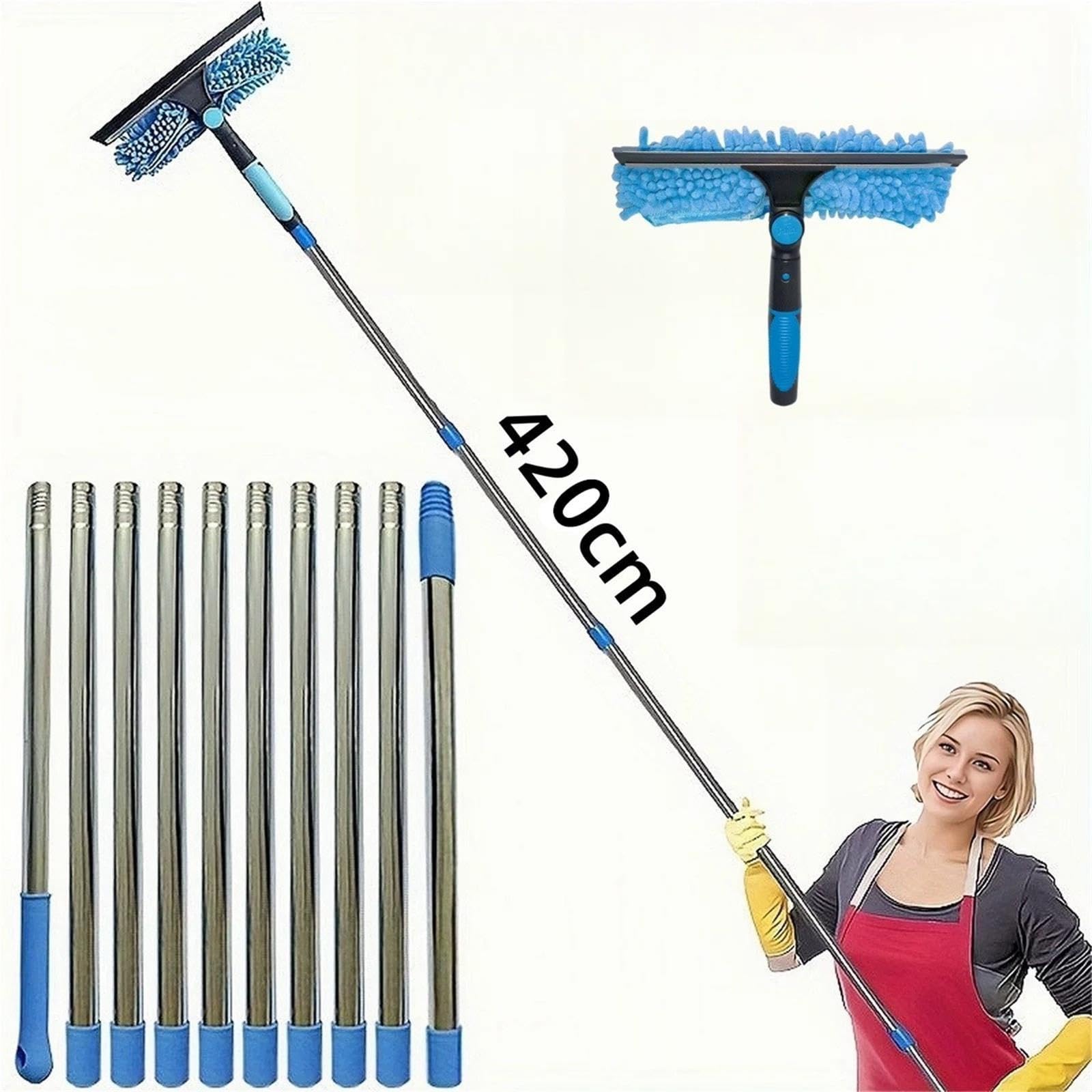 Plumero Kit de Limpieza Ventanas extendido