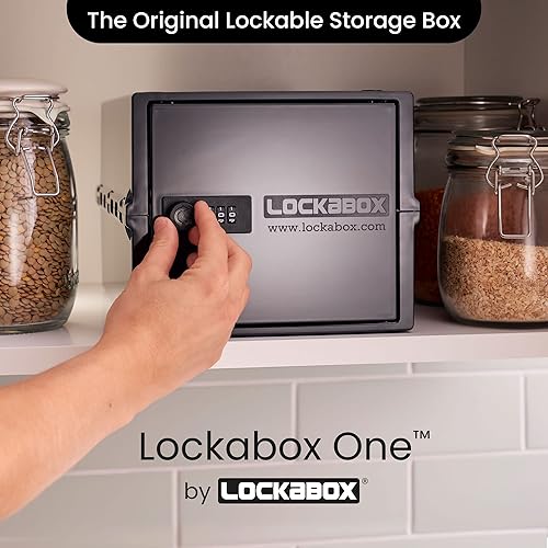 Miniatura 2 de Lockabox - Caja con cerradura para alimentos, medicina y electrónica, caja de utilidad con cerradura combinada, caja confiable con cerradura para