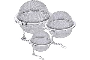 3-Piece Stainless Steel Mesh Tea Infuser for Loose Leaf Tea