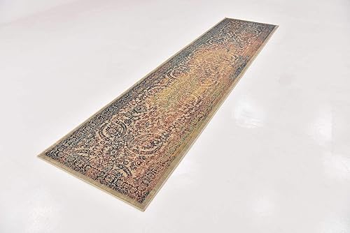 Miniatura 5 de Unique Loom Oslo Collection - Alfombra de corredor beige tradicional botánica envejecida sobre teñida (3 pies x 13 pies)