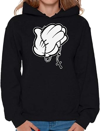 Mister Tee Pray Hoody Sudadera, Negro - negro, L para Hombre